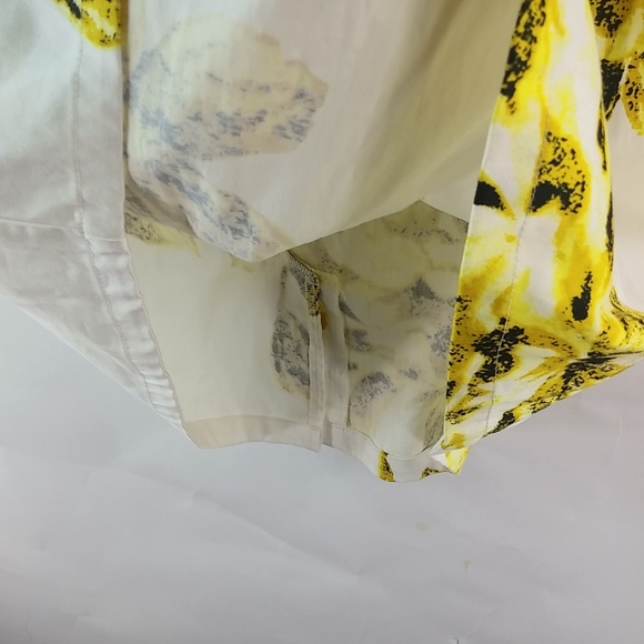 Jonathan Martin 12 Coquette Floral Lime on White Cotton Mini Dress - Picture 4 of 10